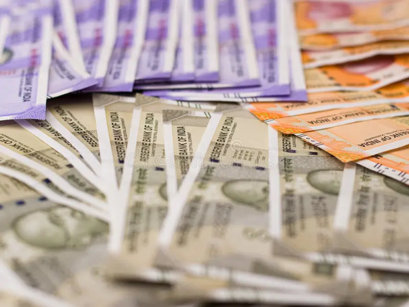 Assam India March Indian New Rupees Note Stock Image 217435464